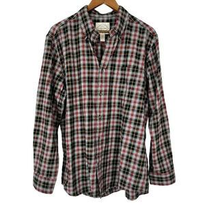 St Johns Bay Flannel Shirt Mens Large Multicolor Long Sleeve Button Down